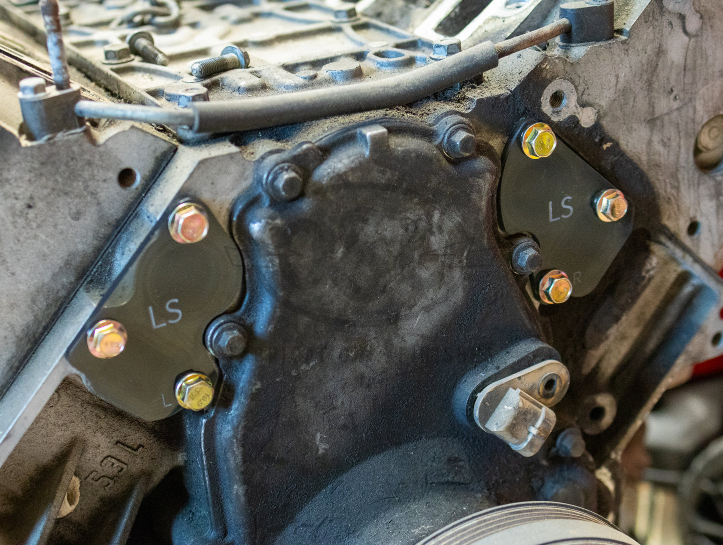 LS Water Pump Coolant Port Covers – 1/4” Acrylic